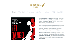 Desktop Screenshot of concordiaball.at