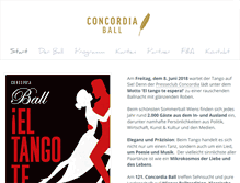 Tablet Screenshot of concordiaball.at